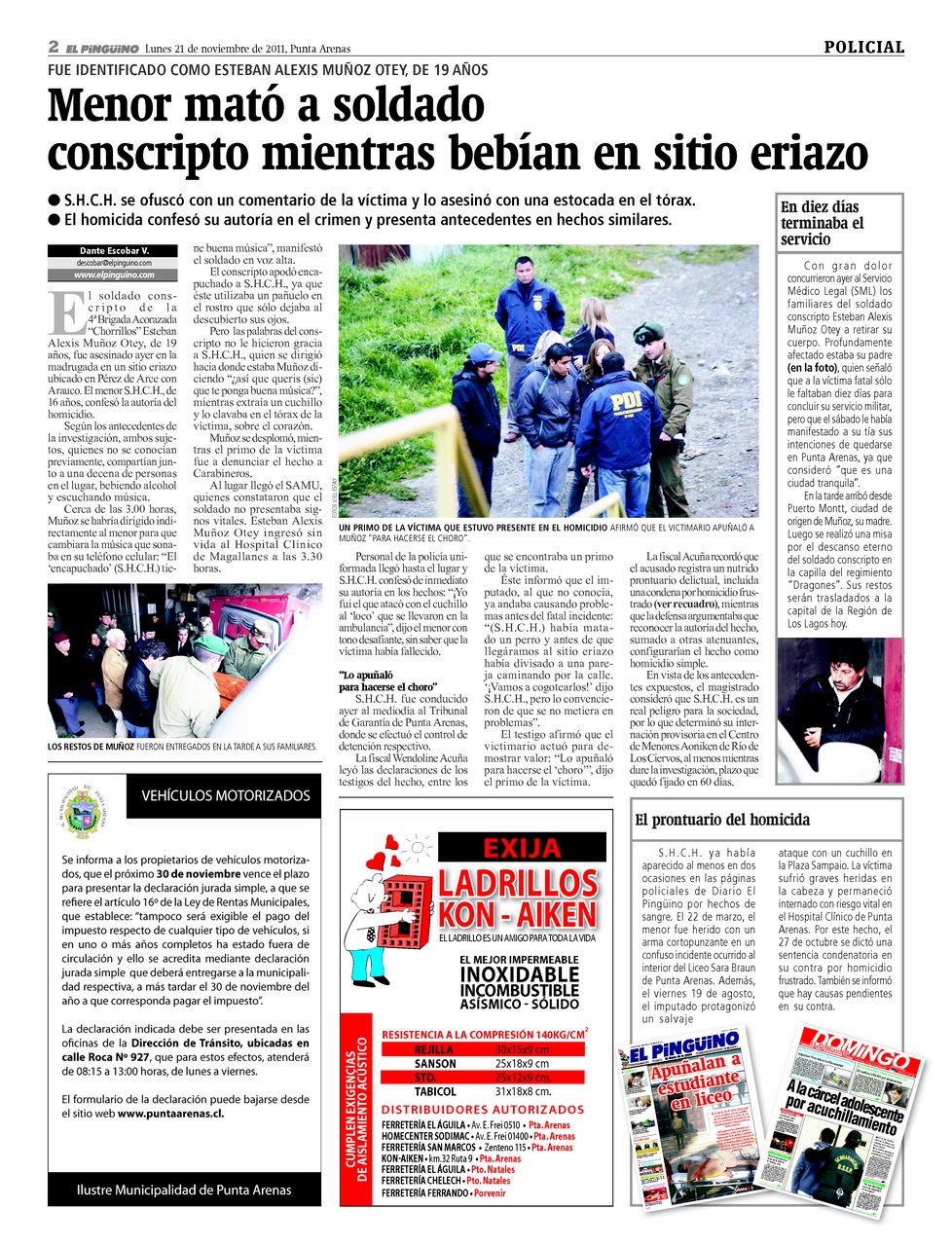 Edición del 21/11/2011 Página 02- Diario El Pingüino