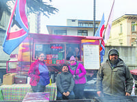 Comerciantes en el carnaval