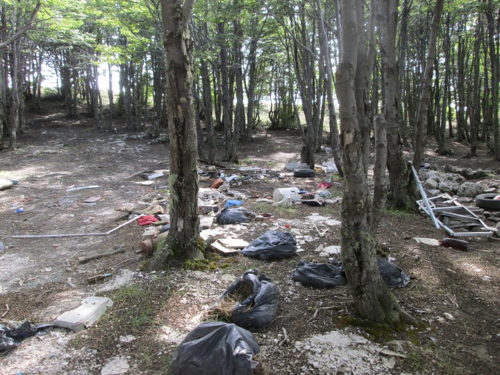 Nuevo microbasural en las cercanías de la laguna Lynch